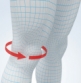 Наколінник з підтримкою колінної чашечки і зв'язок із закріпленням на липучці