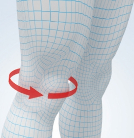 Тканий наколінник з підтримкою колінної чашечки